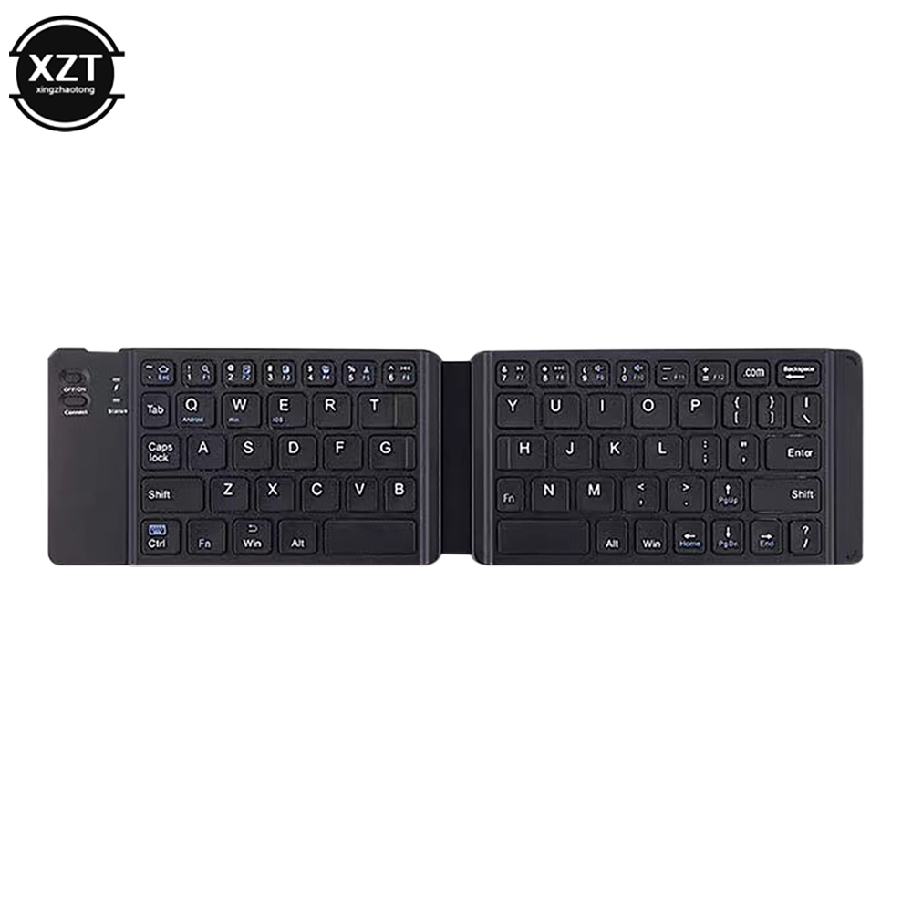 Portable Mini Wireless Bluetooth Two Folding Keyboard Universal