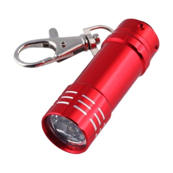 Portable Miniature Aluminum Flashlight With 3 LED Beam Keyring Design Water Resistant For Emergency Kit and Daily Carry