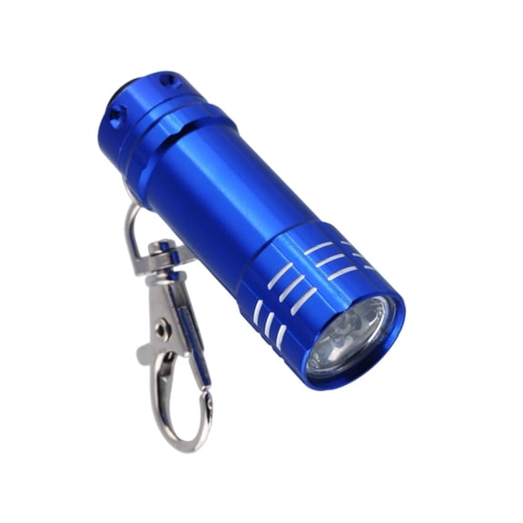 Portable Miniature Aluminum Flashlight With 3 LED Beam Keyring Design Water Resistant For Emergency Kit and Daily Carry
