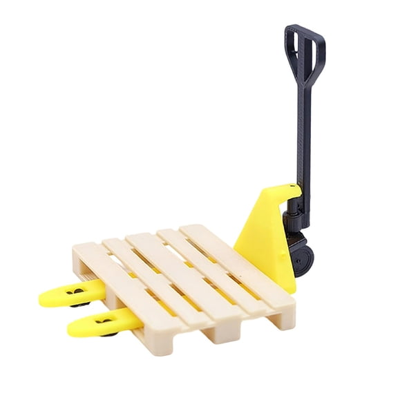 Portable Miniature Forklift Figure For Dollhouses Scene 1/12 Scale With Detailed Design