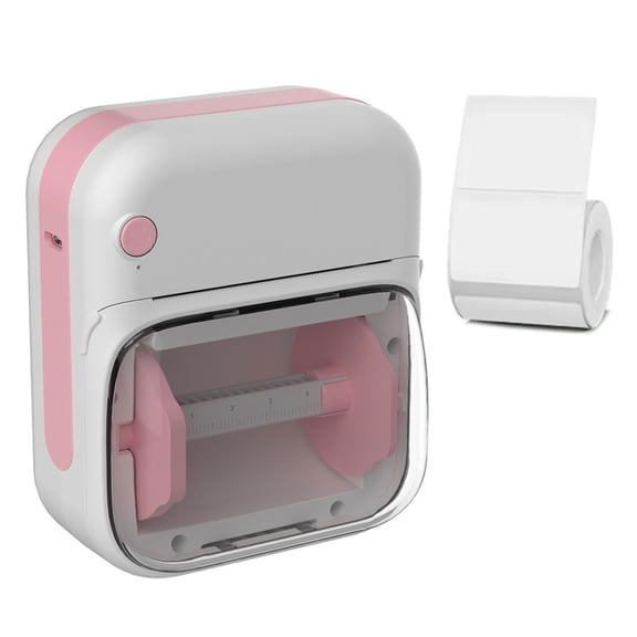 Portable Miniature Thermals Printer for Labels Photos and Note Rechargeable Battery Not Inks Required Includes 1 Roll Pr