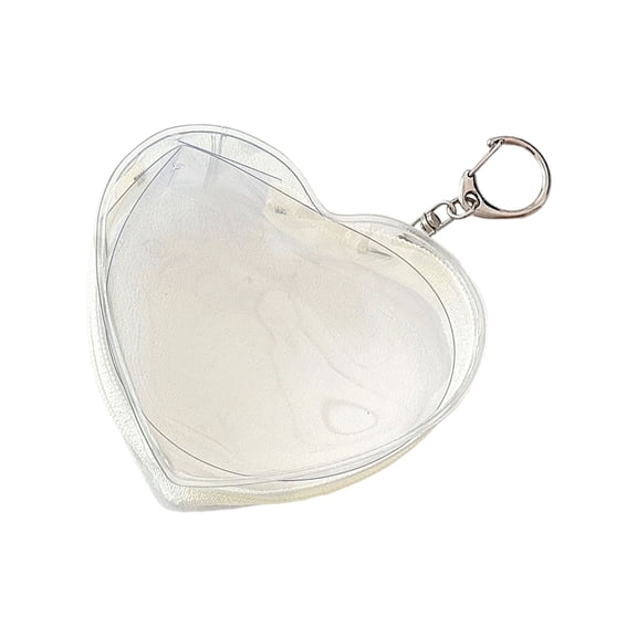 Portable Minis Doll Storage Bag with Keychain Blinds box Organizers with Zipper Closure Clear Figure Display Bag