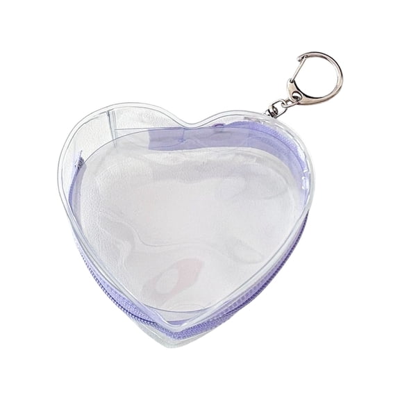 Portable Minis Doll Storage Bag with Keychain Blinds box Organizers with Zipper Closure Clear Figure Display Bag