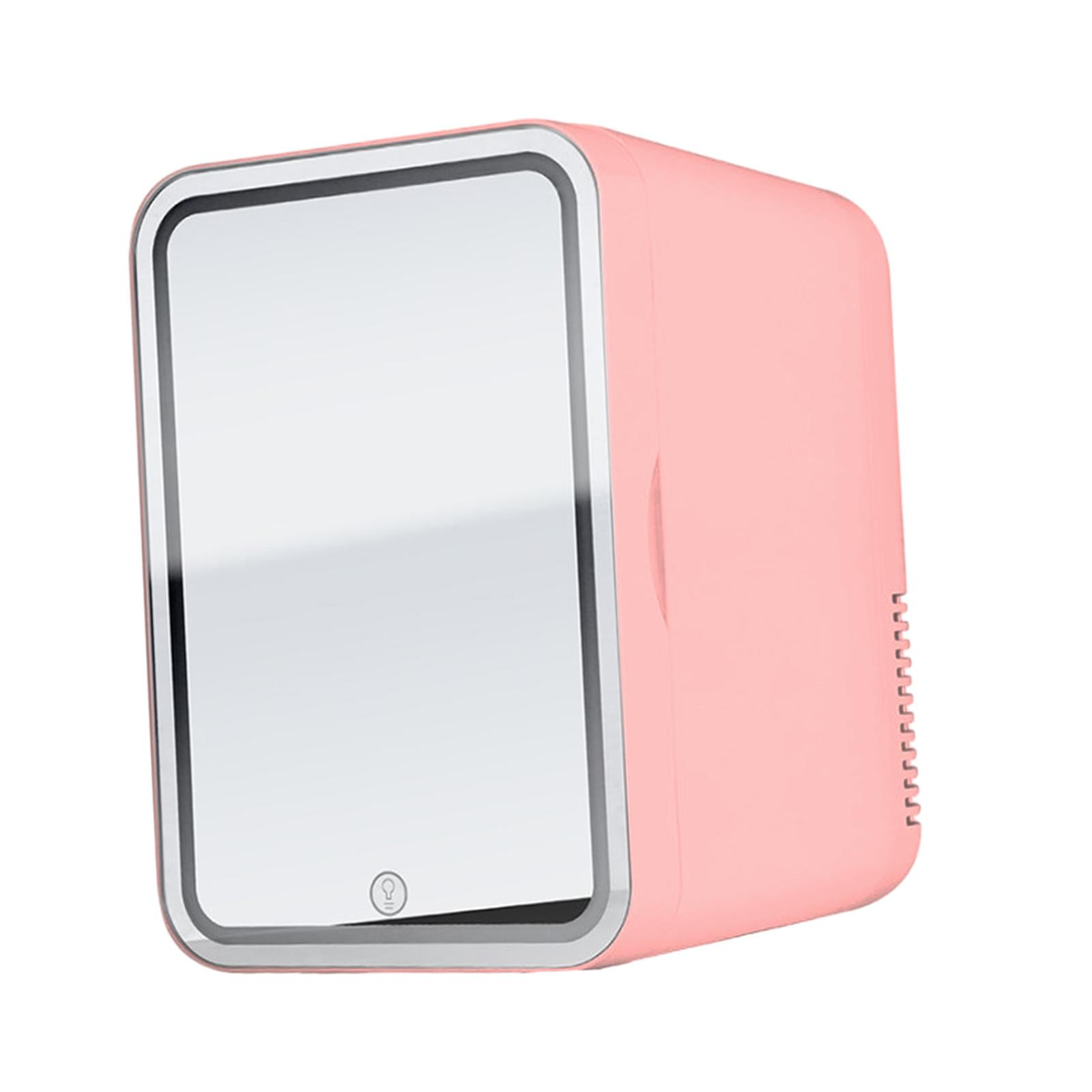 Portable Mirrored Beauty Refrigerators with LED , 8 Liter Mini