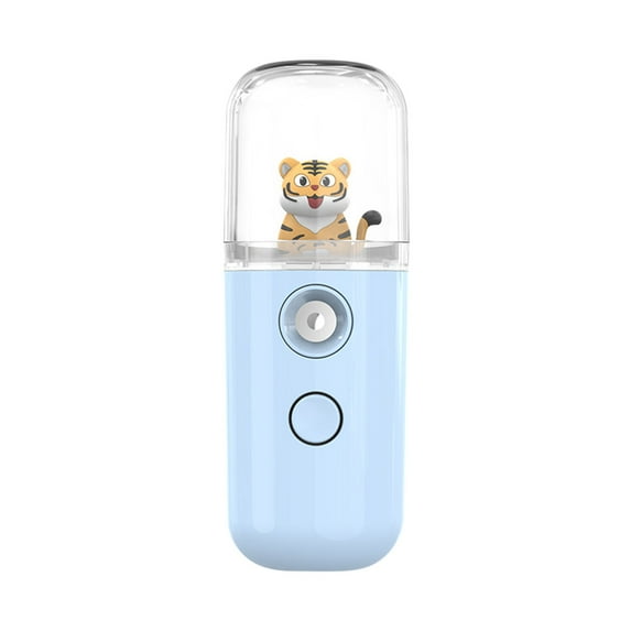 Portable Mistier - Rechargeable Battery, Mini Atomizing Sprayer for Travel & Home, Cute Designed Cold Mist Hydration for Home and Travel (Blue)