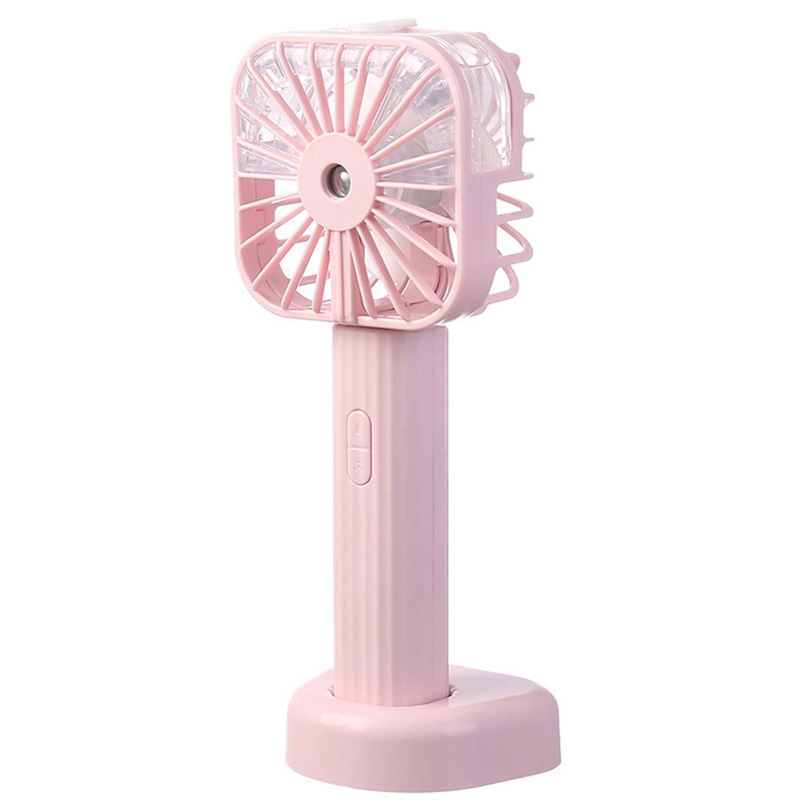 Portable Misting Fan with Charger, Rechargeable Handheld Personal