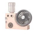 thumbnail image 1 of Portable Misting Table Fan, USB Rechargeable, Quiet, 3 Speeds Desktop Cooling Air Circulator with Mist Spray for Office Home Dorm Bedroom Summer Use, 1 of 6