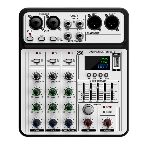 Portable Mixing Consoles Audios Mixer Wireless Connecting DSP Enhances Sound USB Audios Playbacks Headphone Output