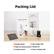 Portable Mobile Color Mini Handheld Printer Tattoo Logo Wireless Bluetooth A4 Inkjet Printer ,Compact Design