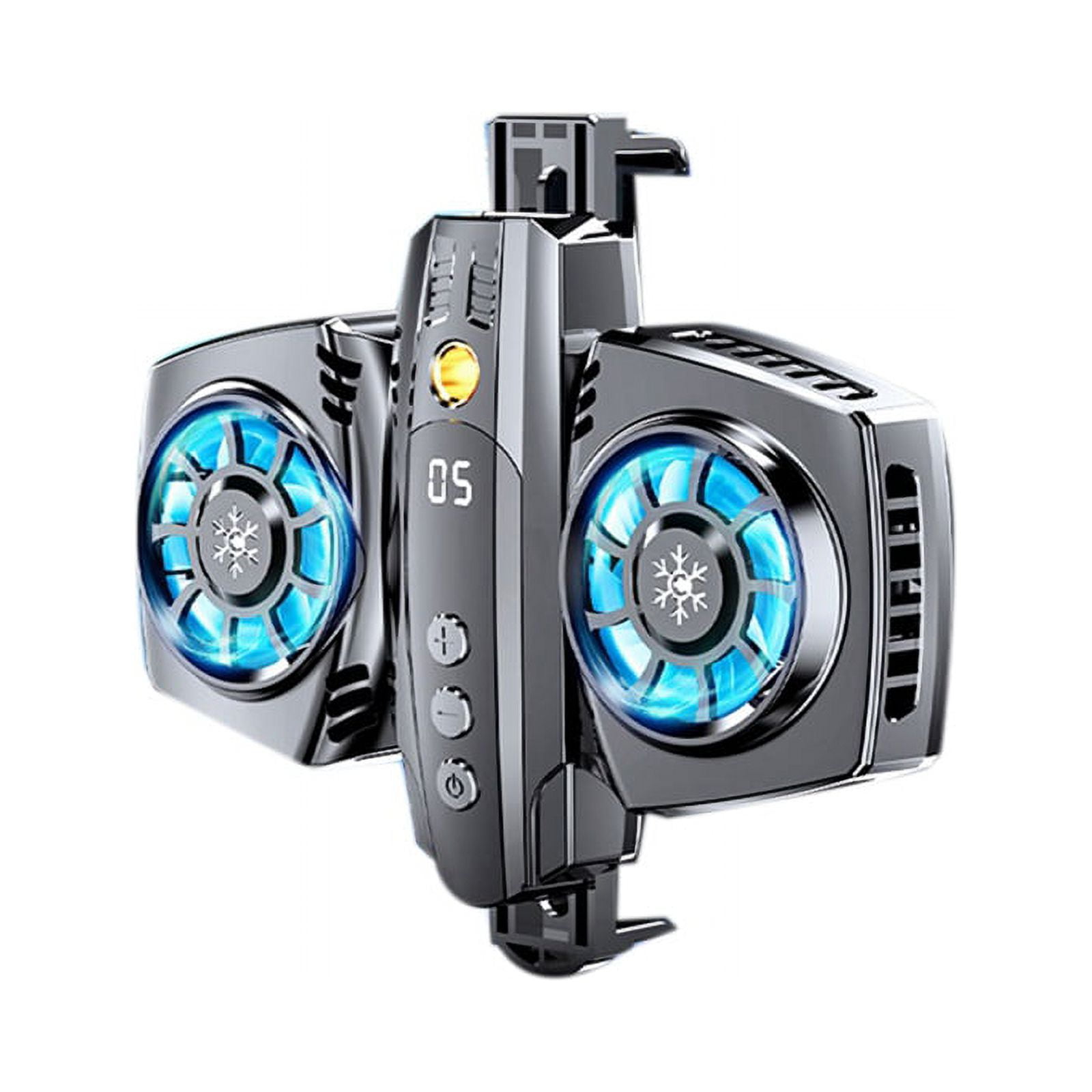 Portable Mobile Phone Cooler Semiconductor Dual Cooling Fan Radiator