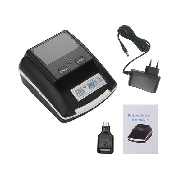 Portable Money Counter Machine Small Banknote Bill Detector Denomination Value Counter UV/MG/IR Counterfeit Fake Money Currency Cash Checker Tester ,Security Protection