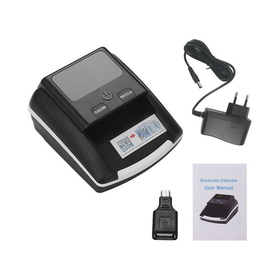 Portable Money Counter Machine Small Banknote Bill Detector Denomination Value Counter UV/MG/IR Counterfeit Fake Money Currency Cash Checker Tester ,Security Protection