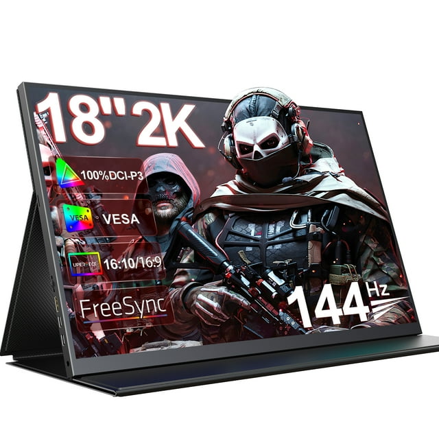 Portable Monitor 18", 2560x1600 144Hz Portable Gaming Monitor QHD