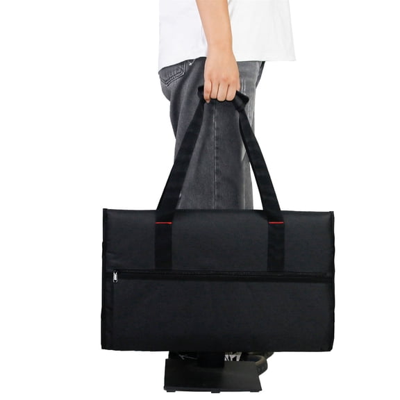 Portable Monitor Carrying Case for 20-24 Inch Screens, Protective Padded Cover with Multiple Pockets, Adjustable Computer Travel Bag for LCD Monitors