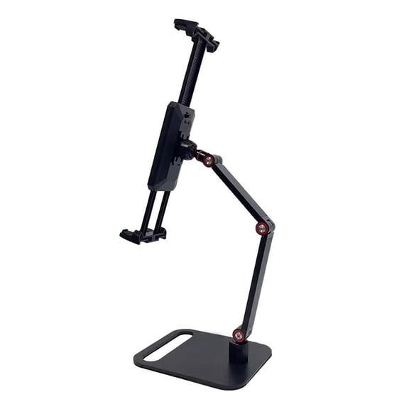 Portable Monitor Stand VESA Mount 18.5-inch Universal Screen Bracket 360 Swivel Adjustable Tablet Holder Folding Desk Arm Black