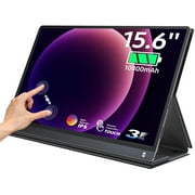 Portable Monitor Touch Screen, Built-in 10500mAh Rechargeable Battery, UPERFECT 15.6 FHD HDR 1080P Portable Laptop Monitor for Laptop Mackbook PC Phone Xbox Switch PS4 PS5