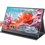 UPERFECT 15.6 1080P Portable Touchscreen Monitor, FHD IPS HDR Display, HDMI USB-C External Screen with Case