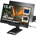 thumbnail image 1 of Portable Monitor, Ultra Slim 15.6 Inch FHD IPS Laptop Screen Extender with Adjustable Stand, 1 of 9