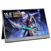 Portable Monitor for laptop, 15.6" 1080P Second External Screen IPS Laptop Monitor, 169,60Hz with Smart Cover
