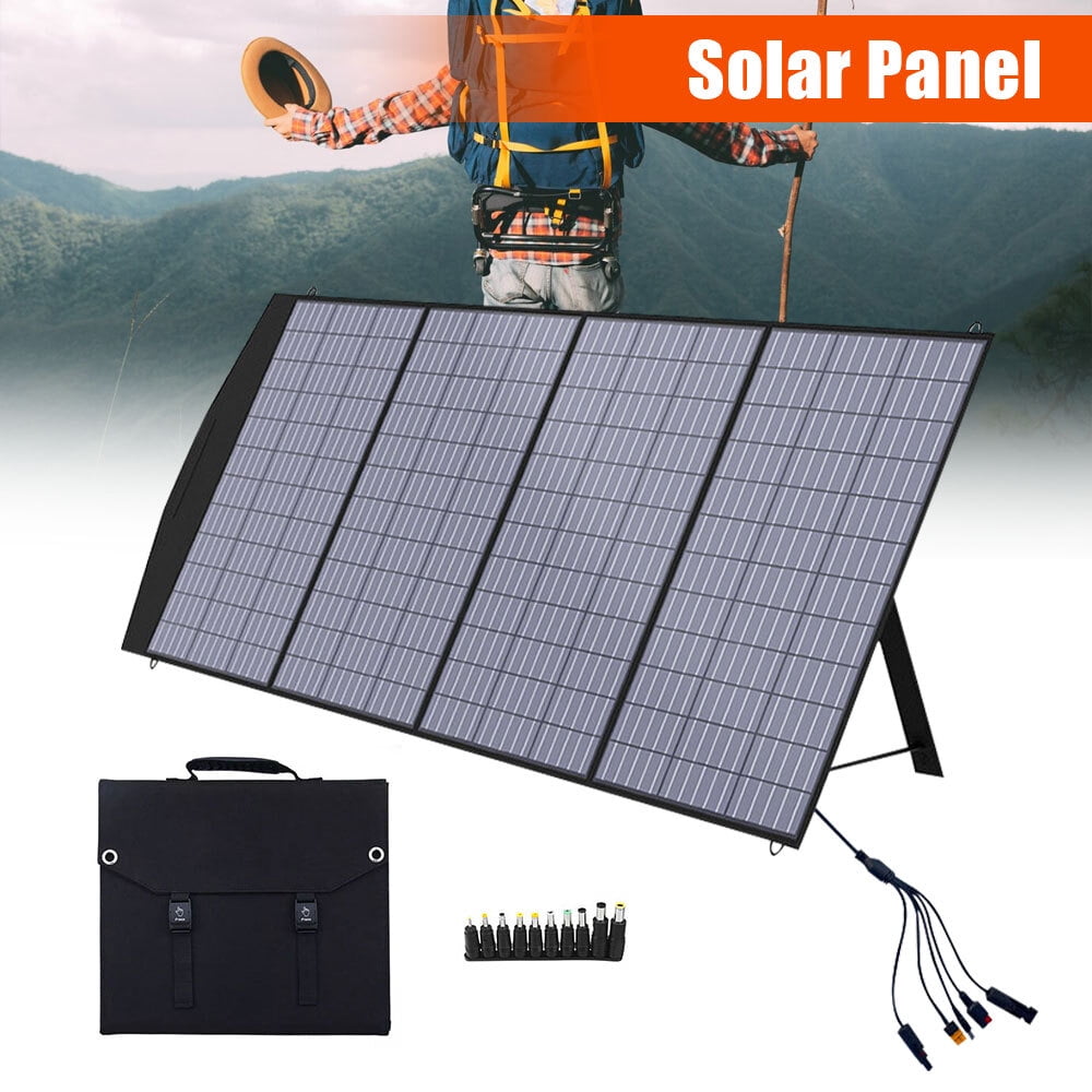 Portable Monocrystalline Solar Panel,Kepeak 200W Foldable Monocrystalline Solar Charger, Efficiency Solar Panel with MC4 Output, IP67 Waterproof for Power Stations, Camping, Hiking, Off-Grid