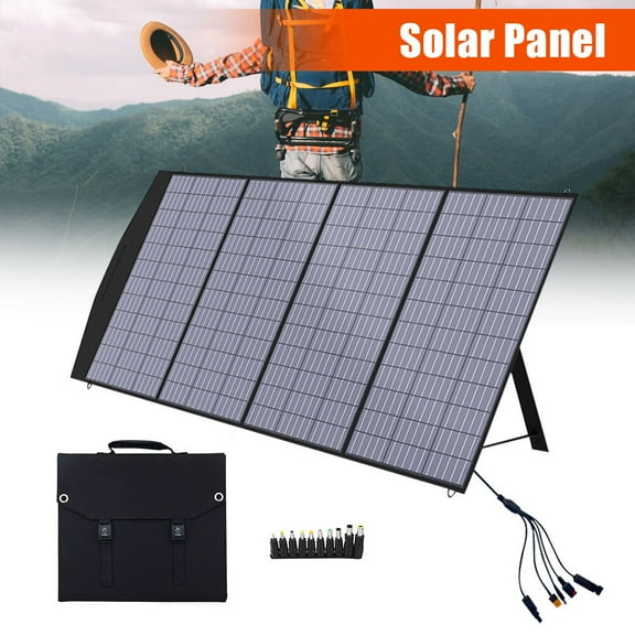 Portable Monocrystalline Solar Panel,Kepeak 200W Foldable Monocrystalline Solar Charger, Efficiency Solar Panel with MC4 Output, IP67 Waterproof for Power Stations, Camping, Hiking, Off-Grid