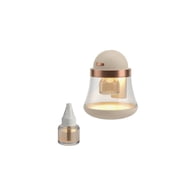 Portable Mosquito Indoor Electric Bug Zapper Usb Rechargeable Silent Mosquito Lamp with 1.7 Ounce Refill for Home Bedroom Outdoor Camping Travel Beige 1 Pack