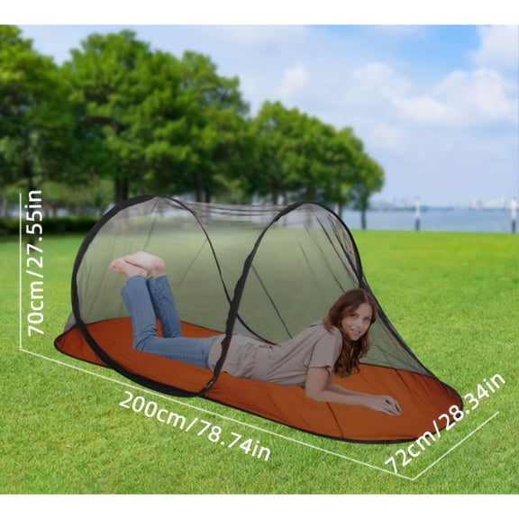 Portable Mosquito Netting for Camping & Outdoor Adventures - Easy Setup, No Installation Required, Breathable Polyester Fabric, Ideal for Travel, Parties, and Backyard Fun