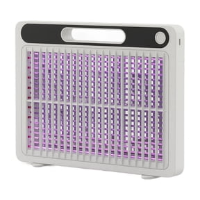 Portable Mosquito Wall Mount Bug Zapper 8 Inches Durable Material Usb Rechargeable Flying Insect for Home Camping Patio White 1 Pack