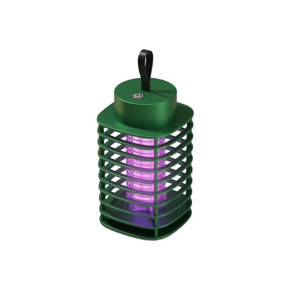Portable Mosquito Zapper Electric Bug Zapper Uv Light Insect Durable Abs Material Usb Rechargeable Indoor Outdoor for Home Patio Camping Green 1 Pack