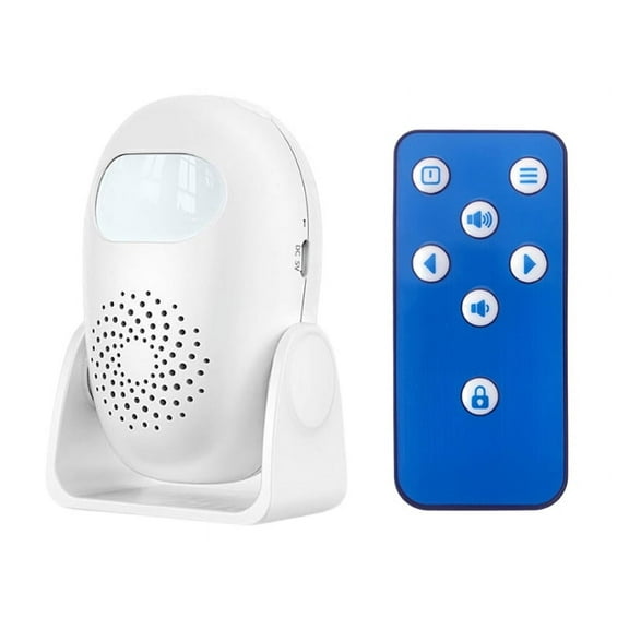 Portable Motion Sensor Alarm Entrance Alert Chime With 125dB Siren Sound And IR Remote