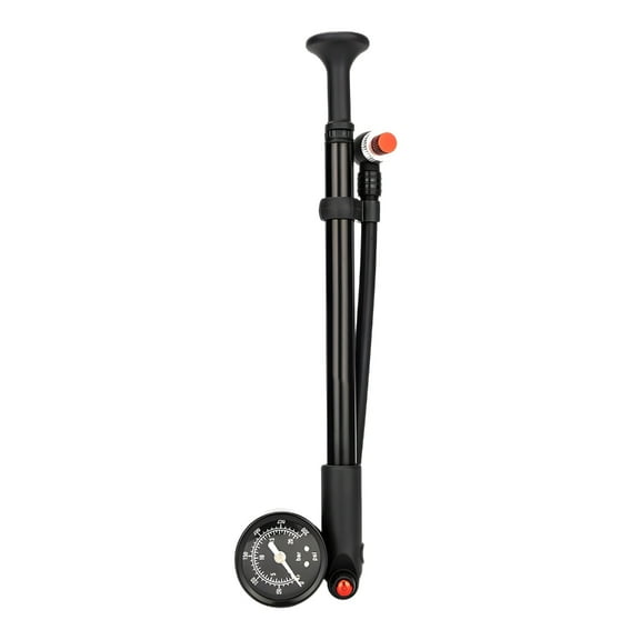 Portable Mountain Bike Shock Pumps 300Psi High Pressure Front Fork Pumps with Gauge and Air Bleed Button Easy to Use