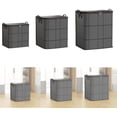 thumbnail image 1 of Portable Moving Storage Bags - Large Capacity Zippered Fabric Organizer for Bedding & Clothes - Foldable Heavy Duty Blanket Spacious Moving Storage Bins for Quilts, Set of 3, L-210L, M-150L S-110L, 1 of 8