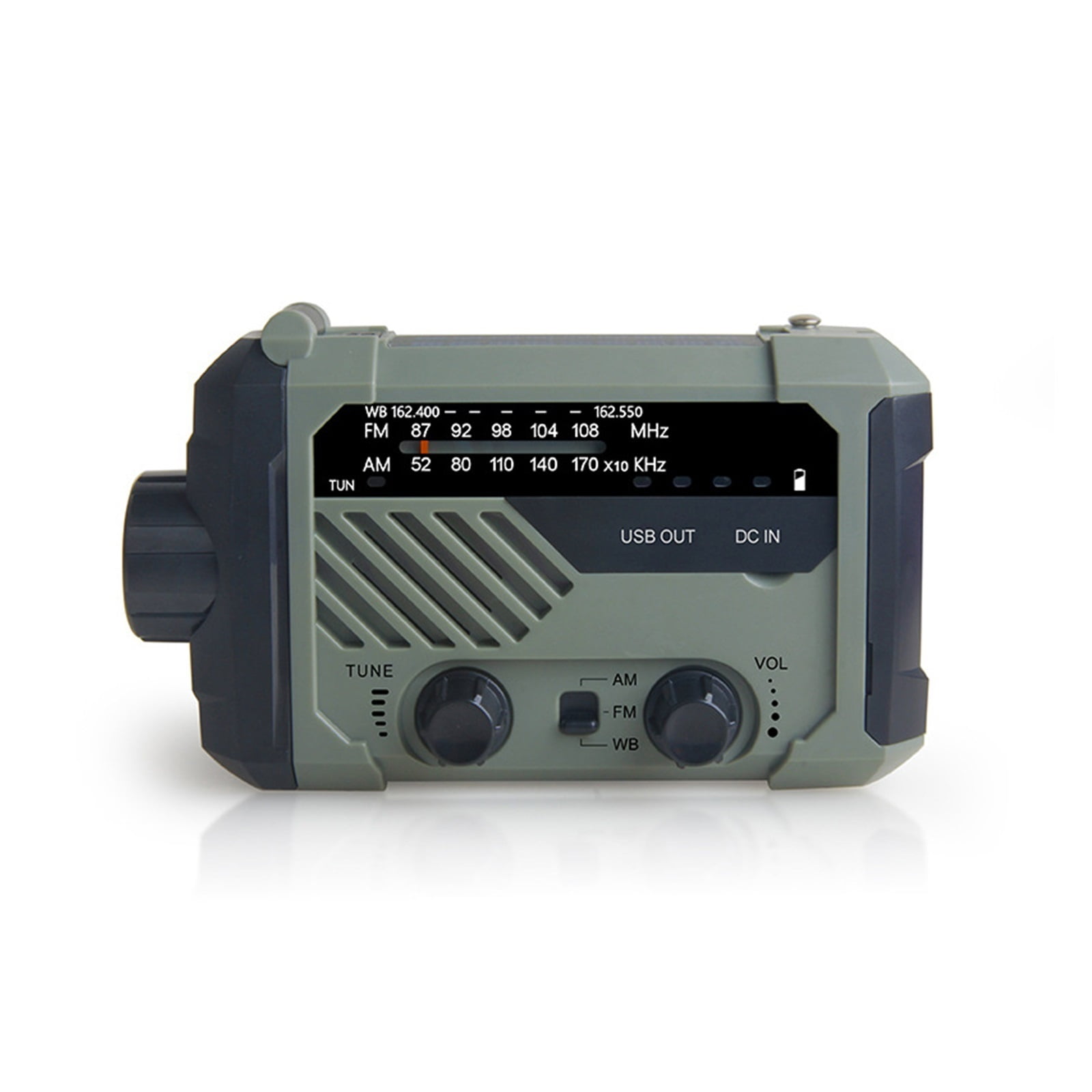 Portable Multi-Function Emergency Solar Radio, Hand Crank Outdoor Charger With Multi-Band Reception, Solar Powered For Disaster Preparedness And Survival Equipment