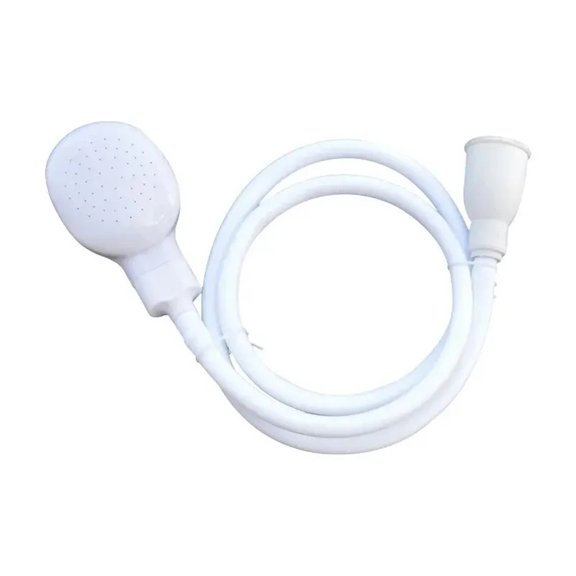 Portable Multi-Function Outdoor Shower Nozzle for Camping - Pet Hair Washing Ventilator & Flexible Faucet Extension - Compact Travel Design