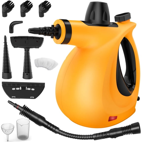 Portable Multi-Surface Steam Cleaner Kit with 11 Accessories for Home and Auto Deep Cleaning