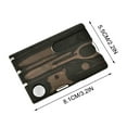 thumbnail image 1 of Portable Multi-Tool Card for Outdoor Adventures - 8-Piece Set with Screwdriver and Letter Opener, Essential Gear for Survival Kits, 1 of 5