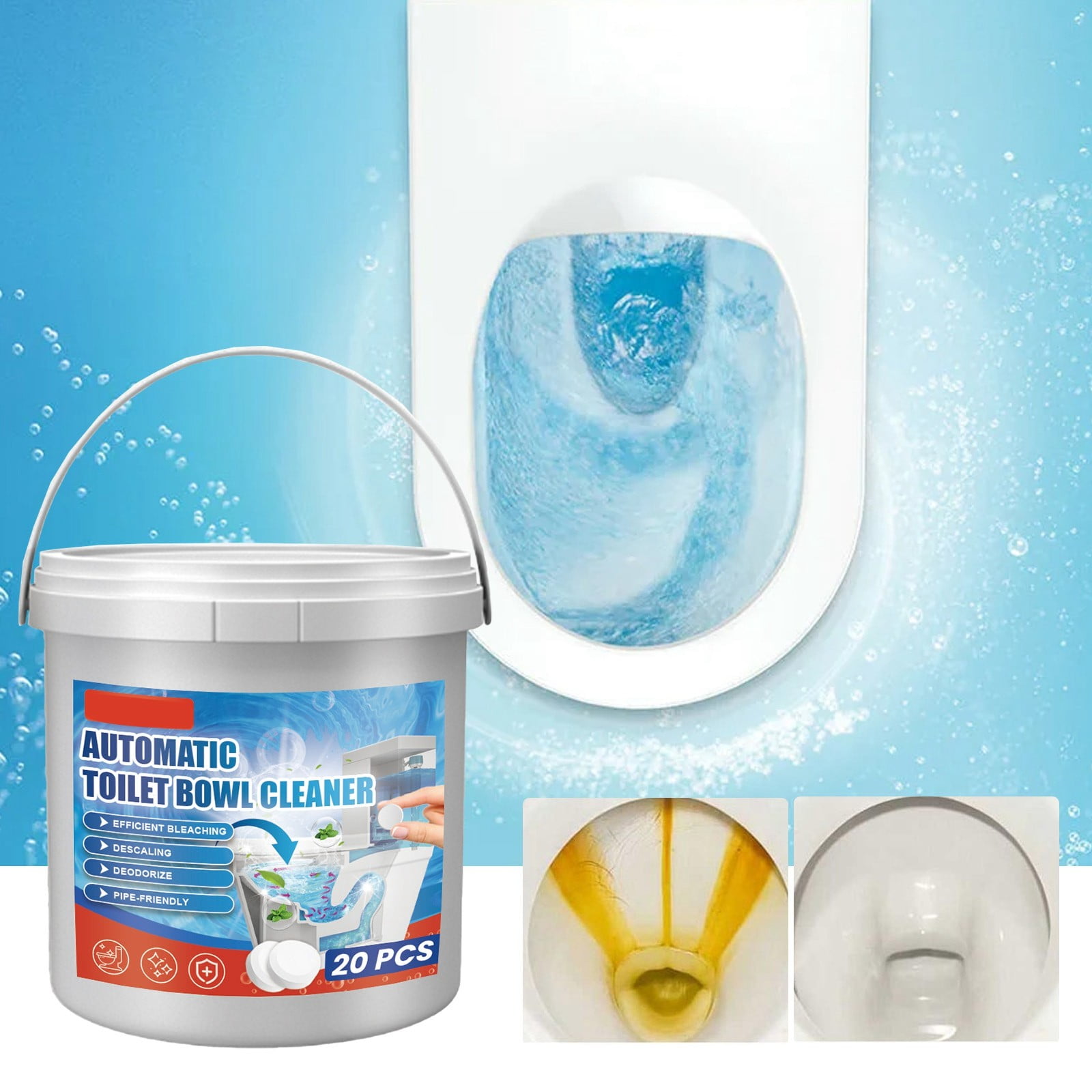 Portable & Multi-Use Toilet Bowl Cleaner Effective Bathroom Cleaning ...