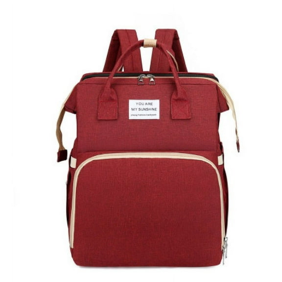 Portable Multi-function Foldable Crib Mummy Bag Large Capacity Diaper Bag Backpack Changing Bags Travel Backpack Baby Care Bags