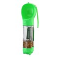 Portable Multifunction Dog Water Bottle Food Feeder Drinker Bowl 3 In 1