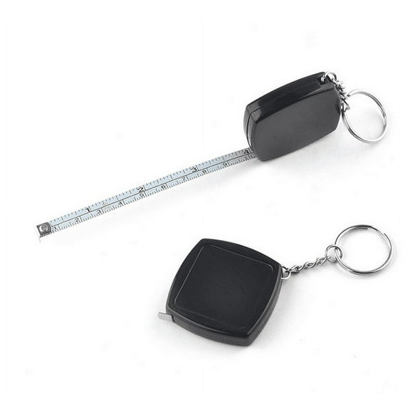 Portable Multifunctional Black Square Male 2M/6Ft With Keychain Extendable Reducing Ruler Clearance on Sale Black Square Metric Measuring Tape, Measuring Ruler Plertrvy