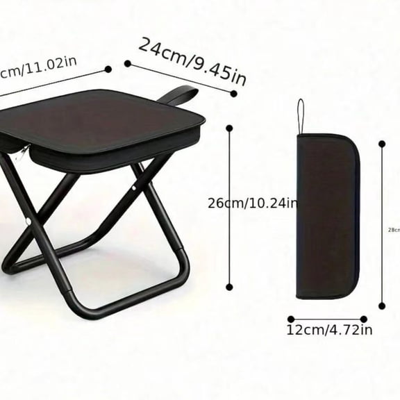 Portable Multifunctional Outdoor Picnic Camping Folding Chair, Ultra Light Fishing Stool, Travel Stool, Fishing Accessories
