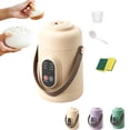 thumbnail image 1 of Portable Multifunctional Pot, 500W Portable Mini Electric Cooker with Non-stick Ceramic Glaze & Steamer, Compact Travel Ramen Pot for Dorm, Office, Soup, Oatmeal (Khaki), 1 of 6