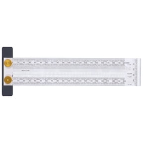 Portable Multifunctional Ruler, Clear Scale Stainless Steel Scribing Gauge for Woodworking, Horizontal Lines Marking Tool with High Accuracy, 200mm Measuring Instrument