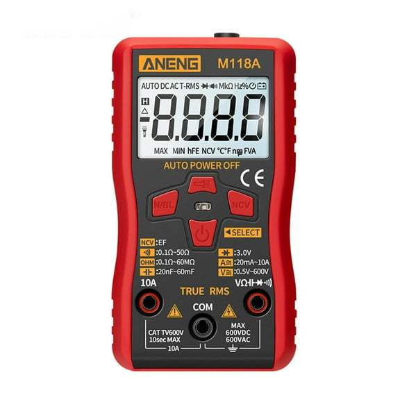 Portable Multimeter High Precision LCD Monitor Full Auto Range Non-contact Sensing Automatic Shut-down Digital Multimeter for Electrician