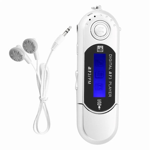 Portable Music Mp3 Usb Player With Lcd Screen Fm Radio Voice Without Memory Card