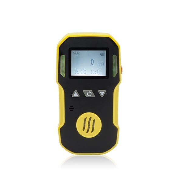 Portable NO2 Gas Detector Meter ABS & Grip Rubber Water, Dust & Explosion Proof USB Rechargeable 0-50ppm Nitrogen Dioxide