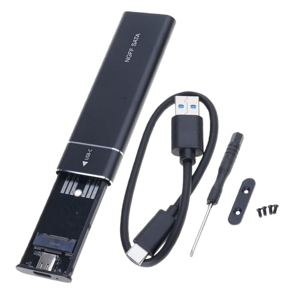 Portable NVME Hard Drive Box Heat Conductives Design for PC Laptop Smartphone Backup