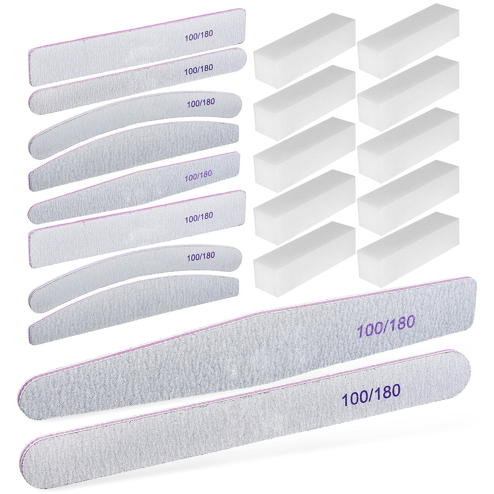 Portable Nail Buffer Blocks Fingernails Polishing Files Buffers Double