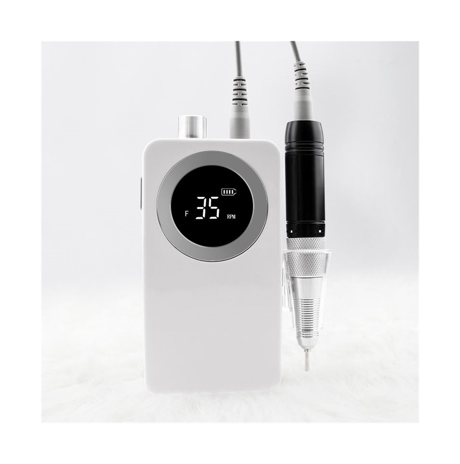 Portable Nail Drill, 35000RPM Portable Electric Nail Drill Machine, Rechargeable Cordless Electric Manicure Set For Nail Tools ,Long Lasting