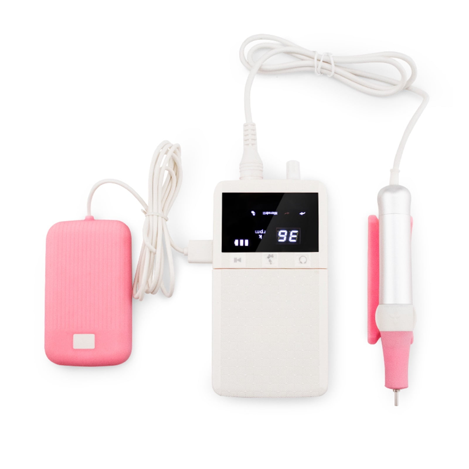 Portable Nail Drill Brushless Nails Accessories Cordless Remove Battery Charging File LCD Salon Profession Electric Sander ,Low Noise